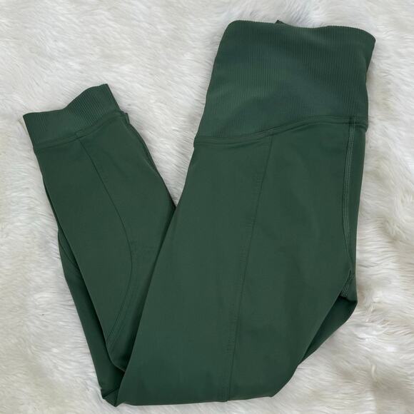 Lululemon Train Free High-Rise Crop 23" Algae Green Legging Size 6 - Picture 6 of 10